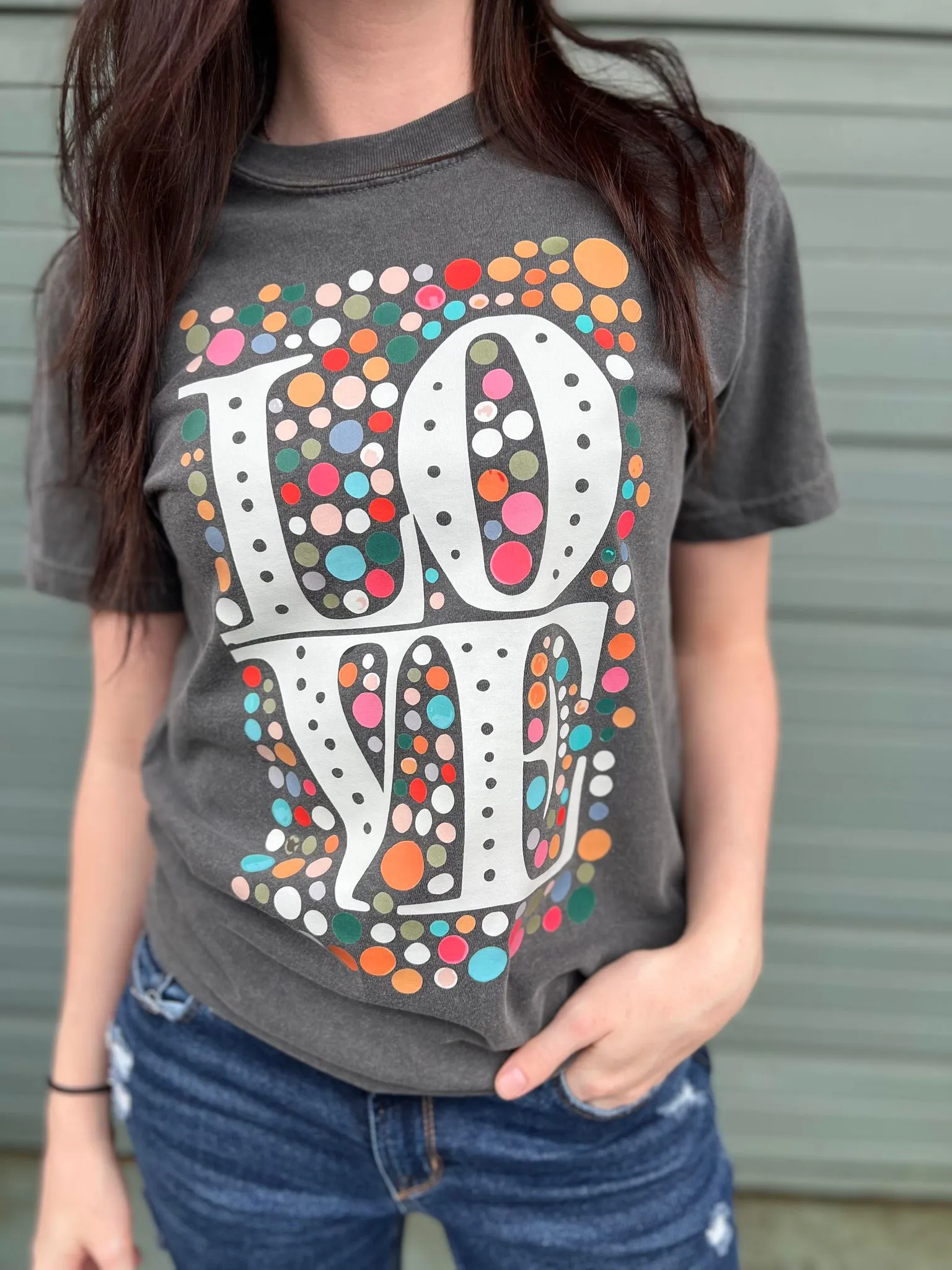 Multi Colored Love Tee