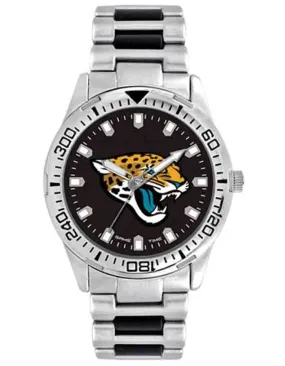 NFL Mens Jacksonville Jaguars Heavy Hitter Watch - Bracelet Strap - Color Logo