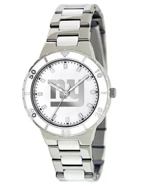 NFL Womens New York Giants Mother of Pearl Watch - Stainless - Bracelet