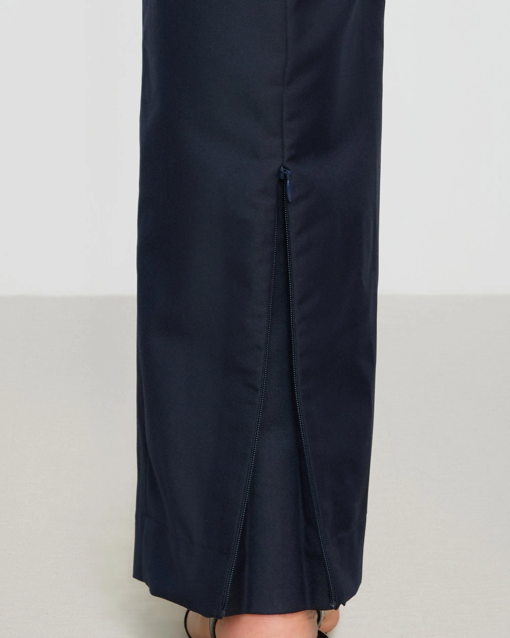 Nihal Front-Seam Stretch-Waist Pant