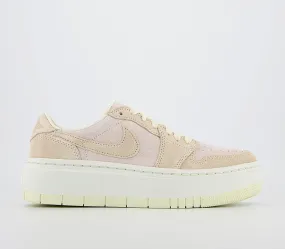 Nike Air Jordan 1 Trainers Elevate Low Sail Coconut Milk Trainers