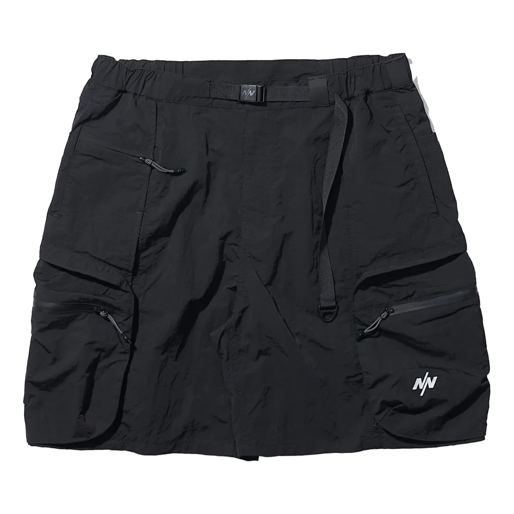 NINE POINT NINE ESCAPE BREATHE 3D POCKET SHORTS-BLACK