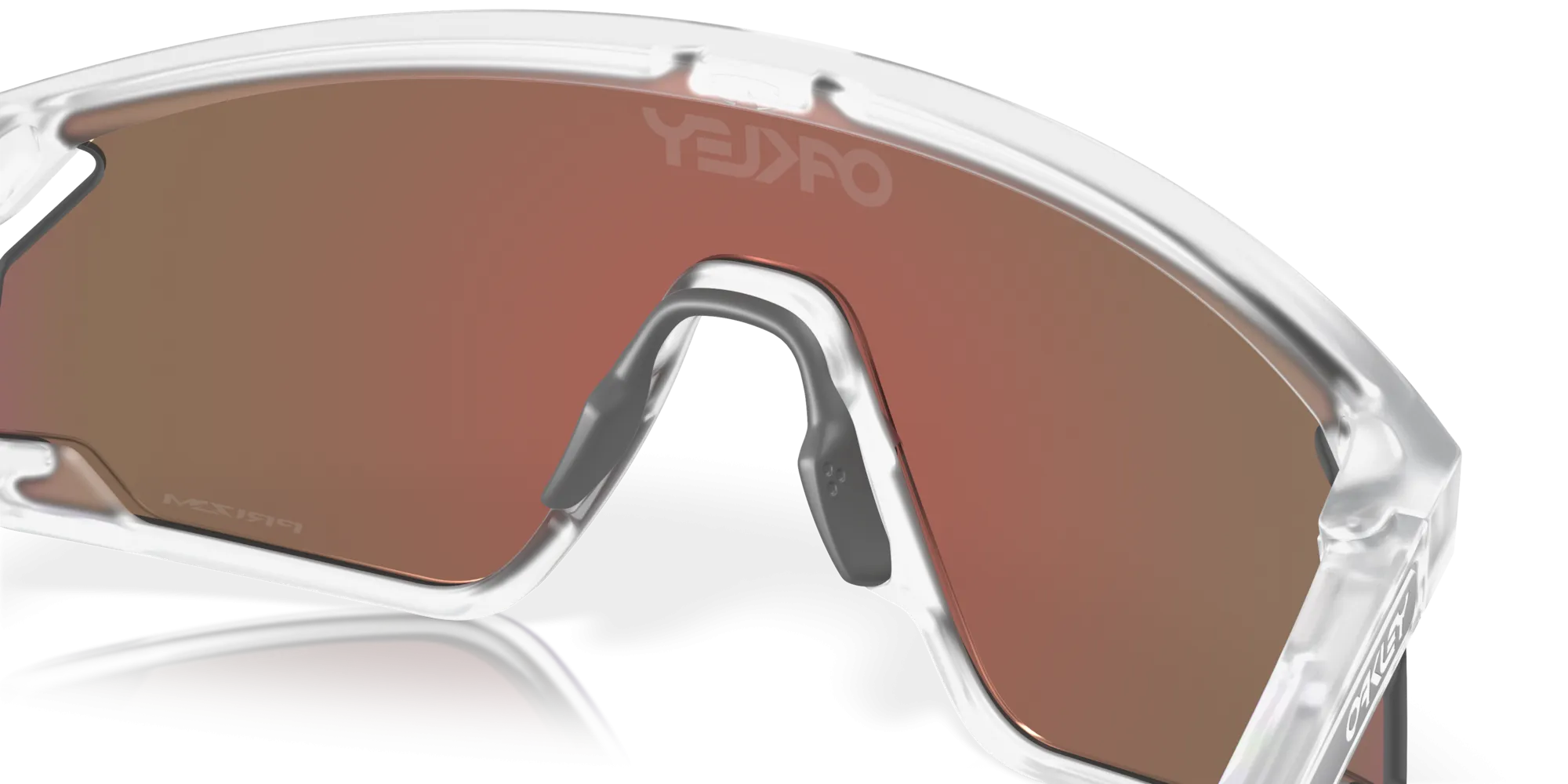 Oakley BXTR Prizm Violet Lenses Matte Clear Frame