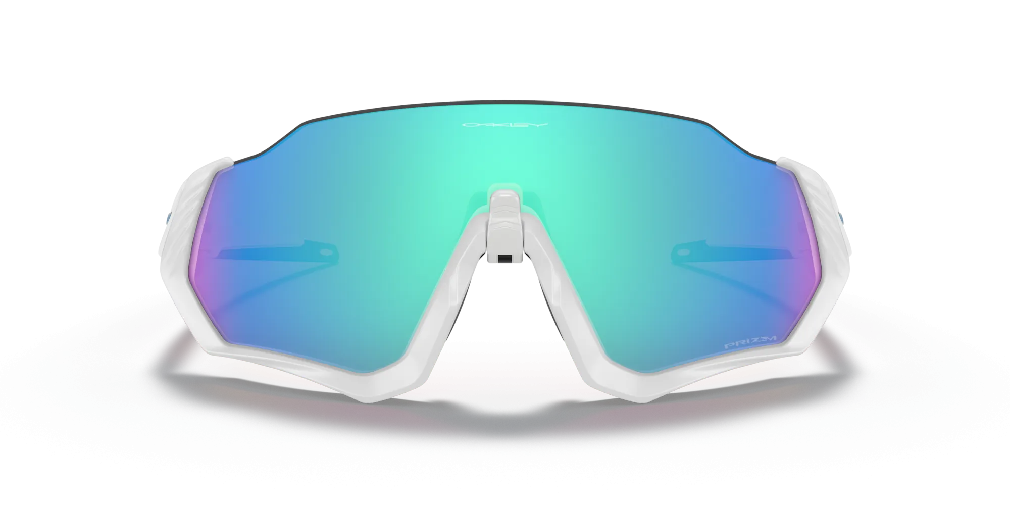 Oakley Flight Jacket Prizm Sapphire Lenses Matte White Frame