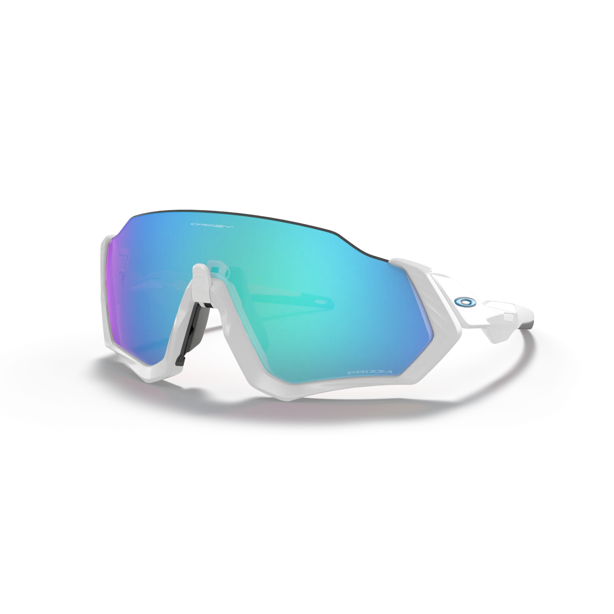 Oakley Flight Jacket Prizm Sapphire Lenses Matte White Frame