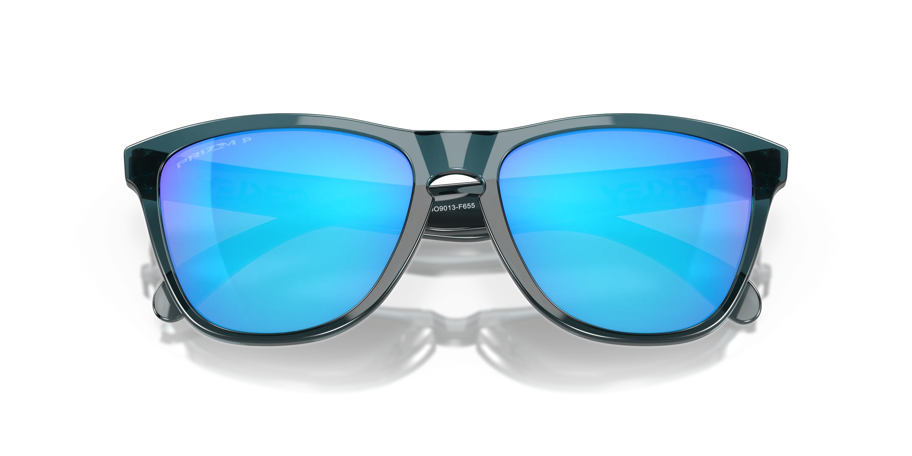 Oakley Frogskins Prizm Sapphire Polarized Lenses - Crystal Black Frame