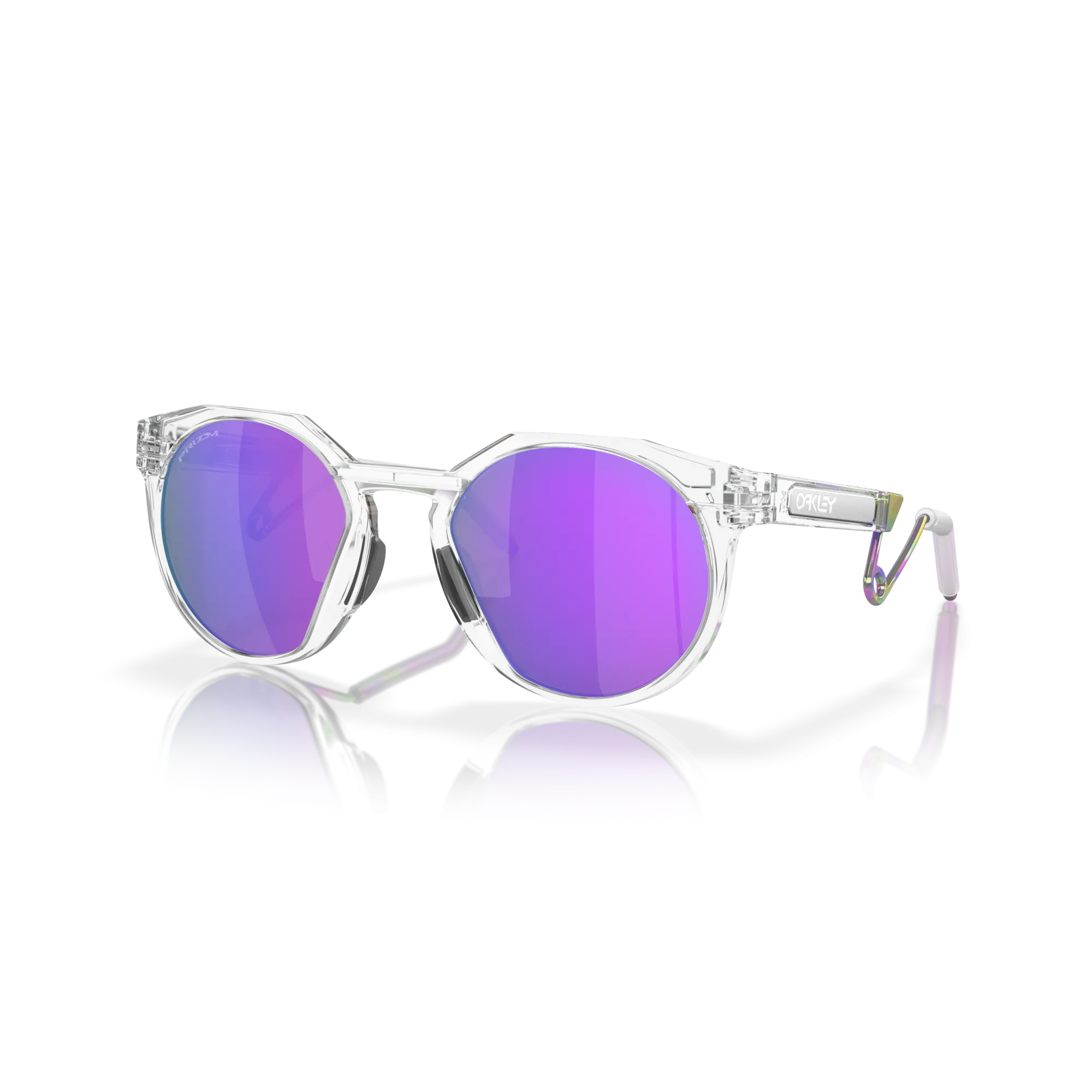 Oakley HSTN Prizm Violet Lenses - Matte Clear Frame