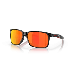 Oakley Portal X Prizm Ruby Polarized Lenses - Polished Black Frame