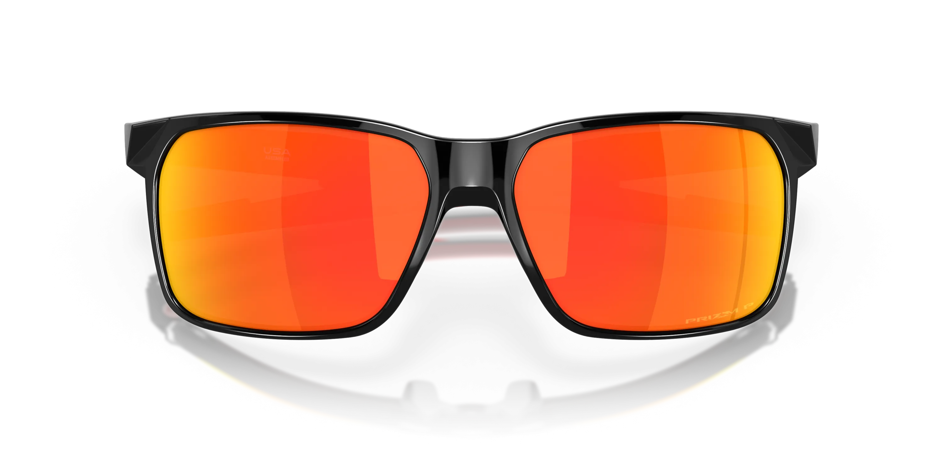 Oakley Portal X Prizm Ruby Polarized Lenses - Polished Black Frame