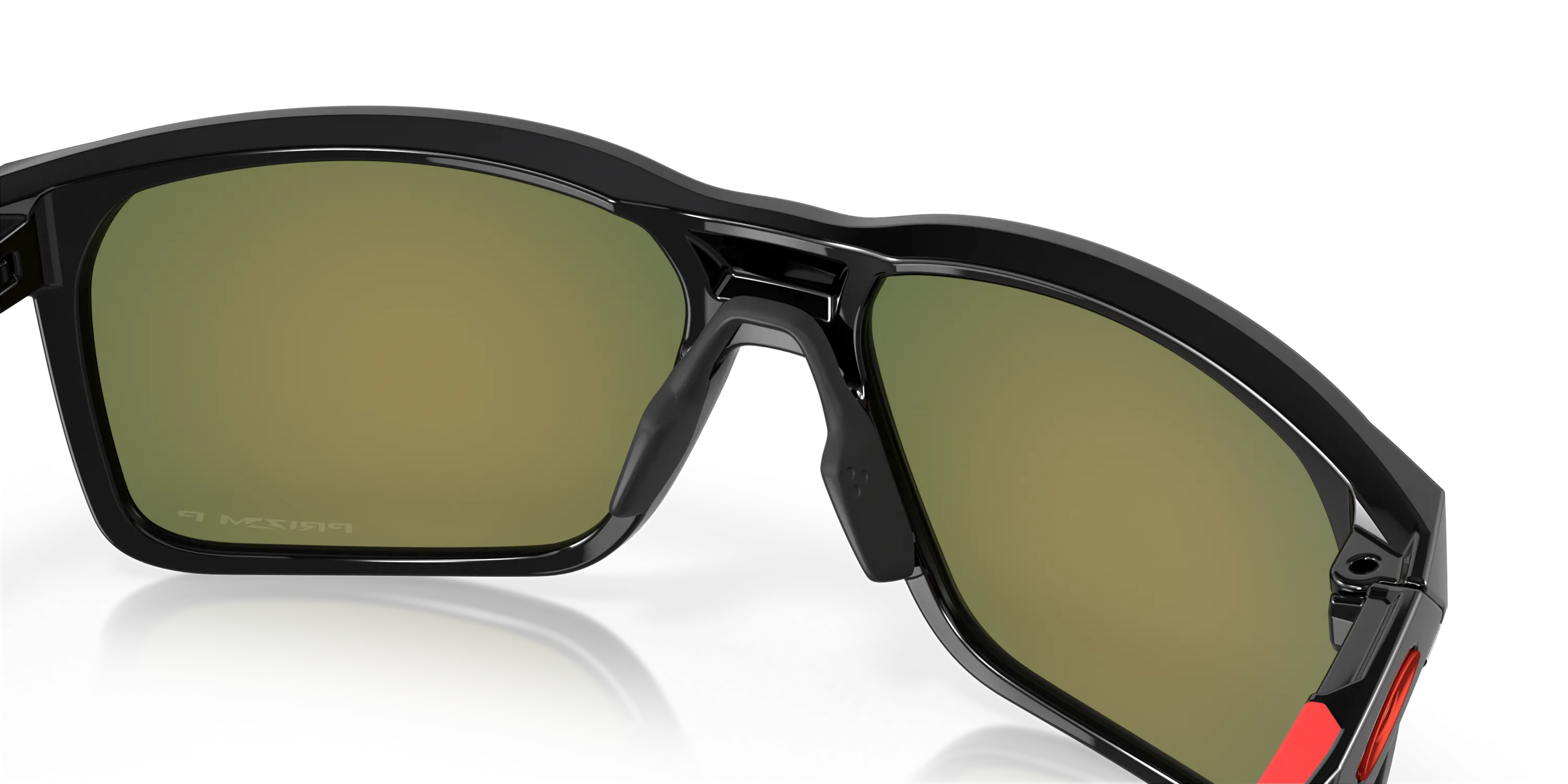 Oakley Portal X Prizm Ruby Polarized Lenses - Polished Black Frame