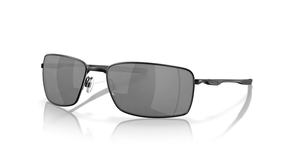 Oakley Square Wire Black Iridium Polarized Lenses Matte Black Frame