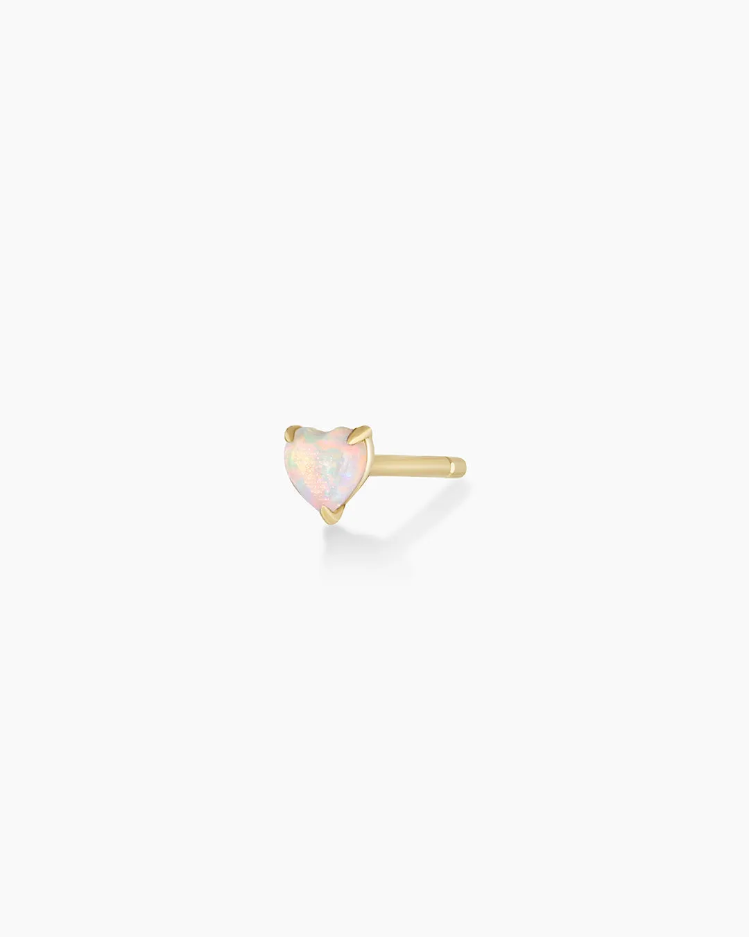 Opal Heart Studs