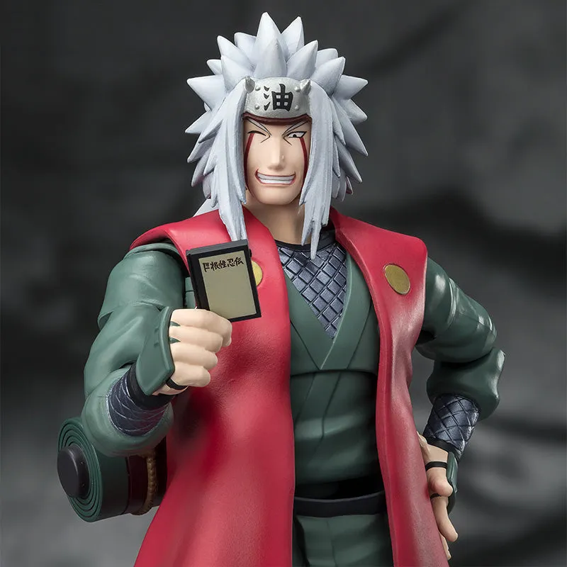 Original Bandai S.H.Figuarts SHF Anime Naruto Jiraiya SDCC Exclusive Edition Anime Action Figure Finished Model Kit Toy Gift for Kids