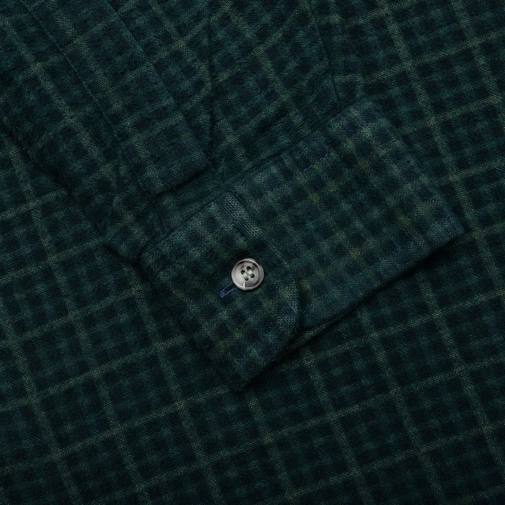 Over Dyed Ribbon Shirt - Green