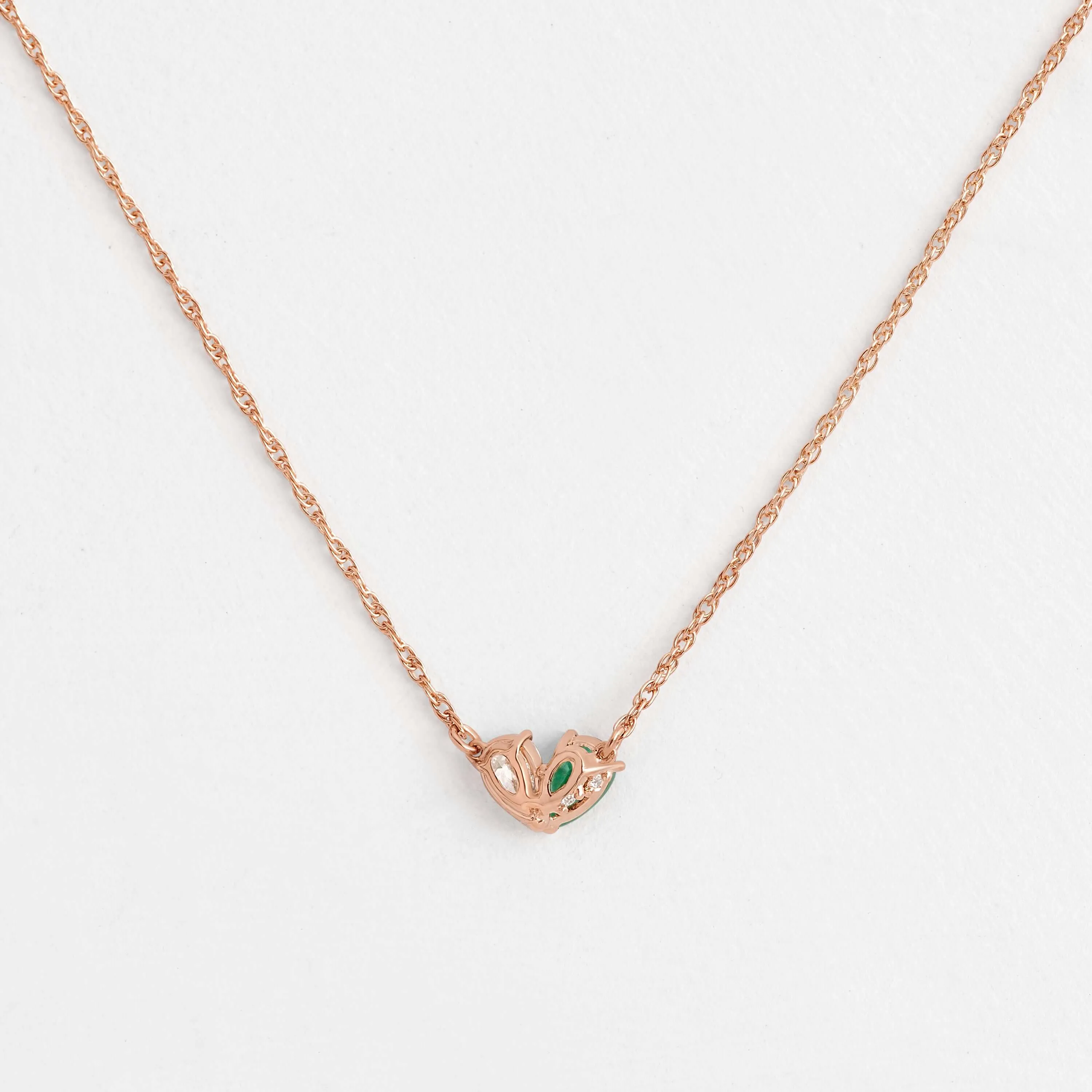 Overlap Heart Necklace - OOS