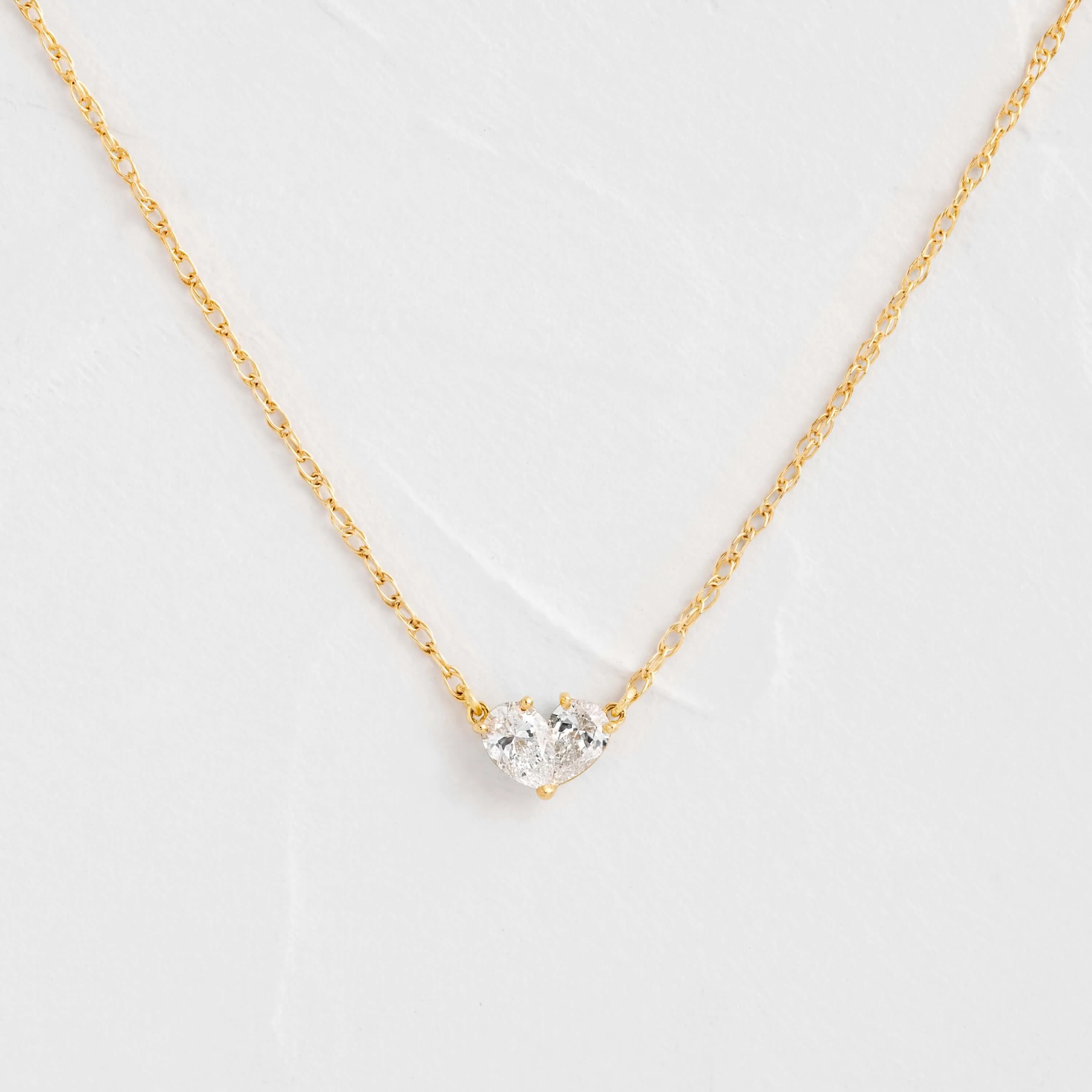 Overlap Heart Necklace - OOS