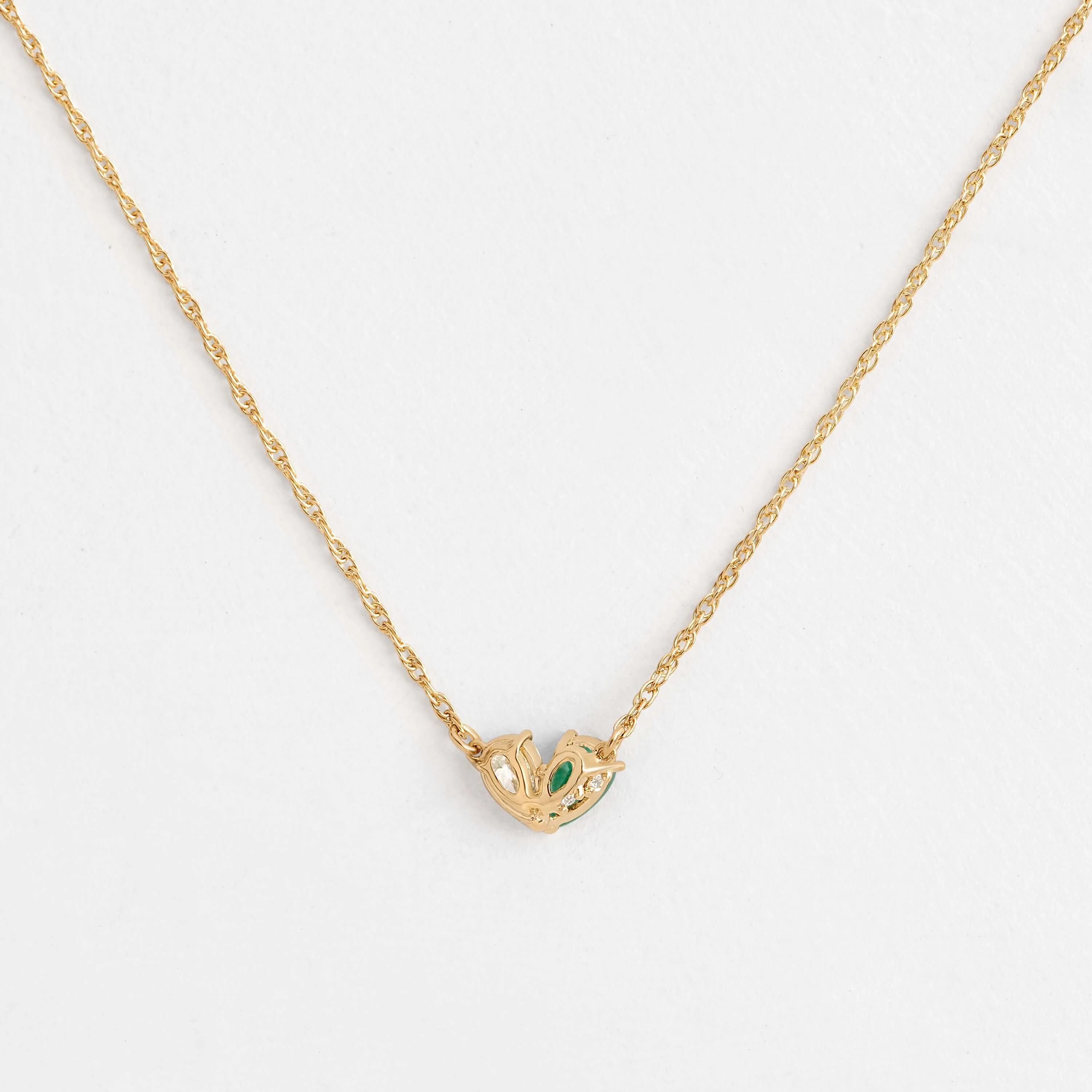 Overlap Heart Necklace - OOS