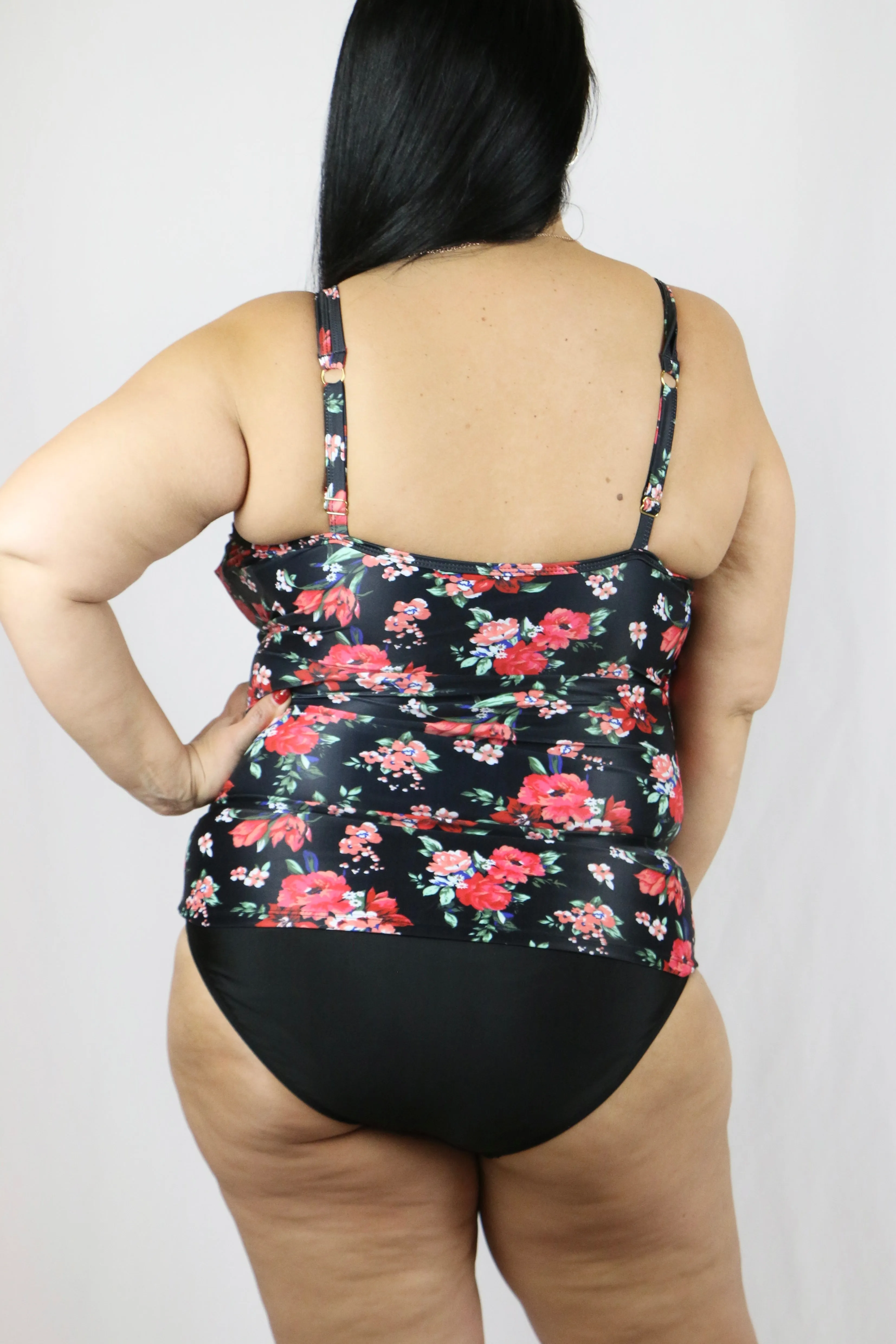 Papaya Floral Tankini Top