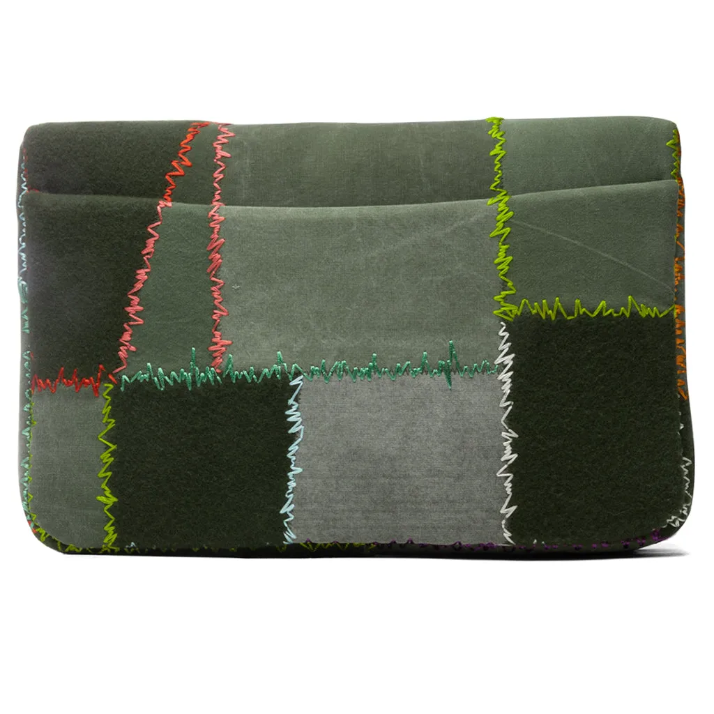 Patchwork Big Chain Bag - Green