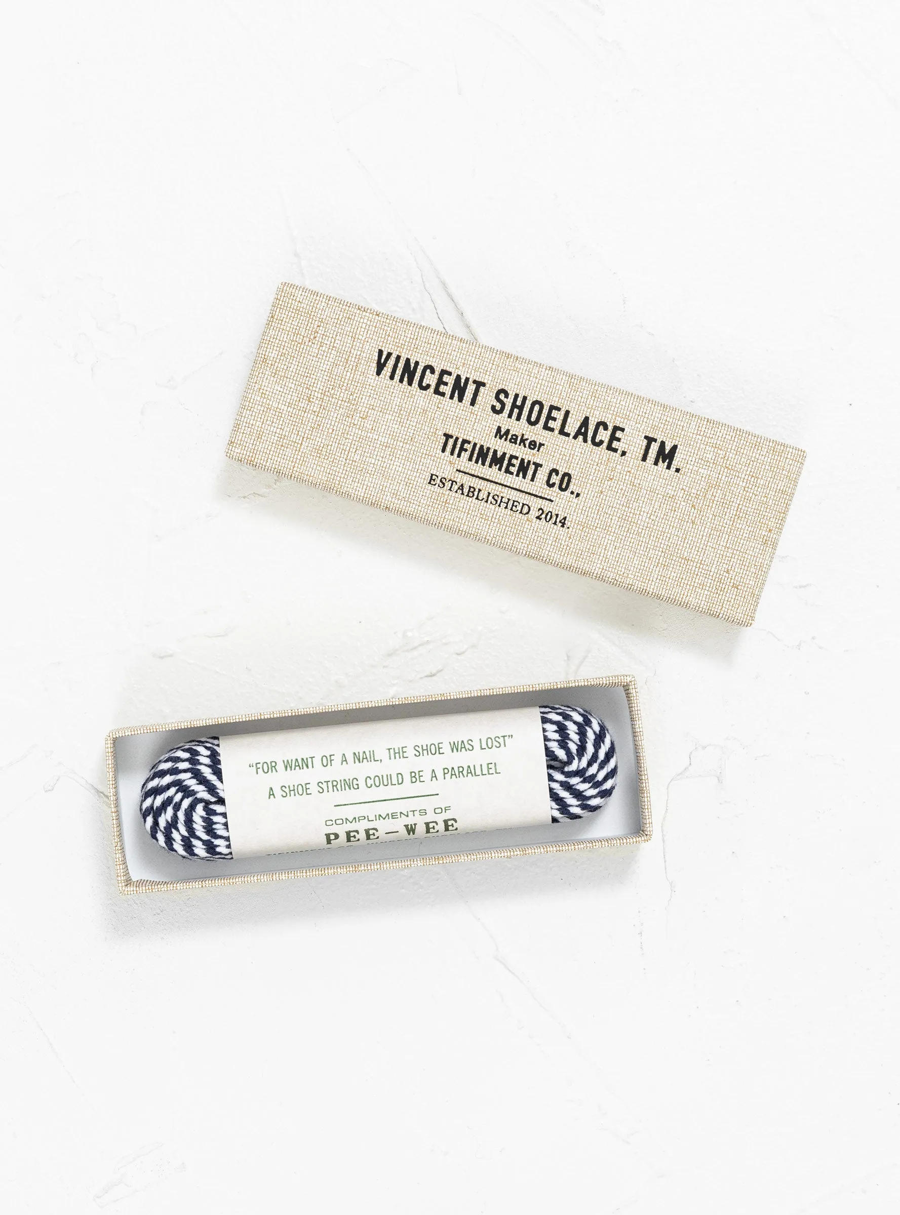 PEE-WEE Shoelaces Blue Stripe