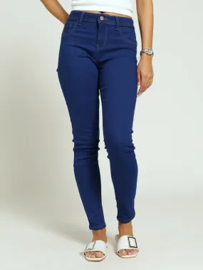 Periwinkle Regular Rise Push-Up Denim Jean