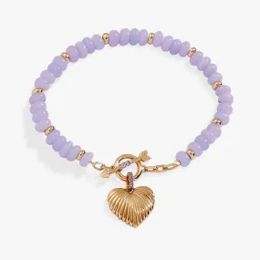 Puffy Heart Toggle Bracelet