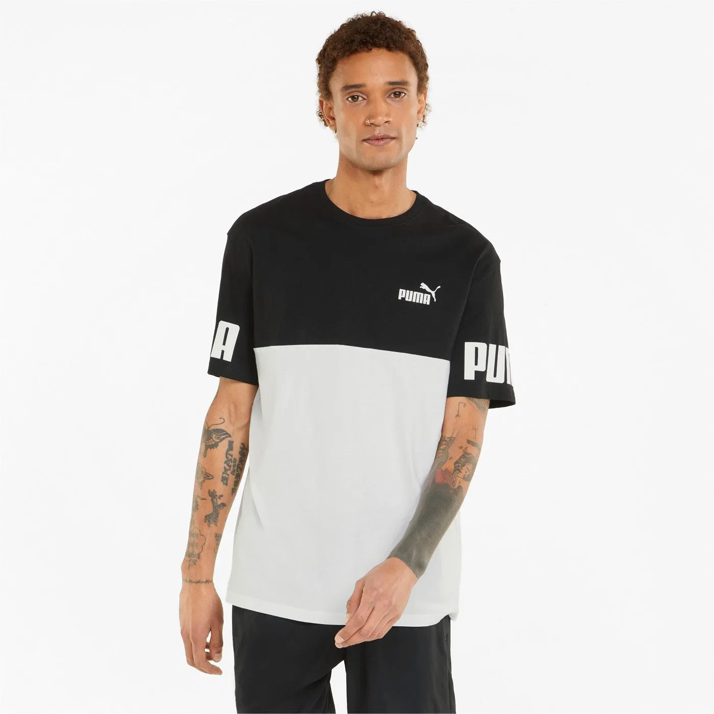 Puma Colorblock T-shirt 847389 01 black-white