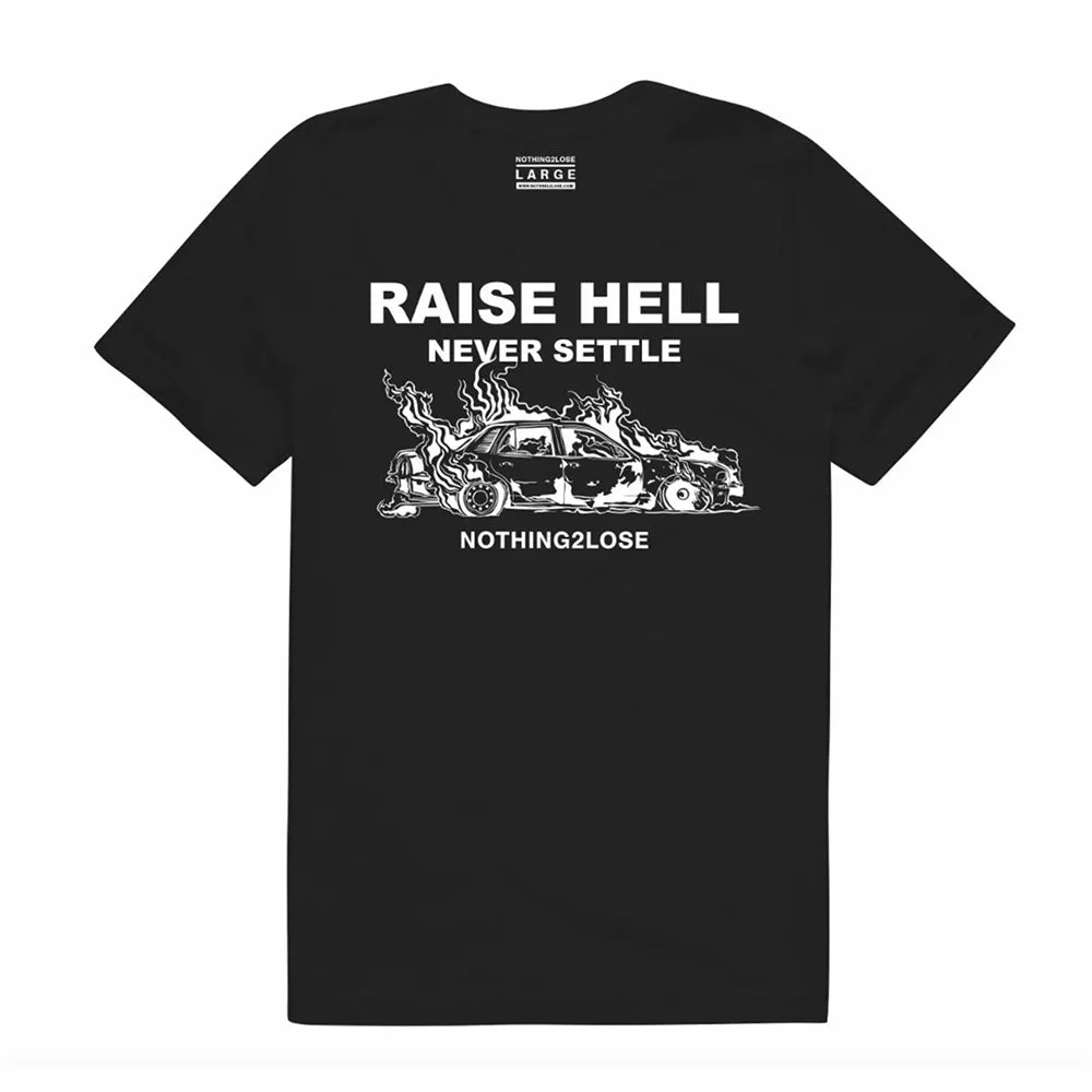 Raise Hell Tee Black