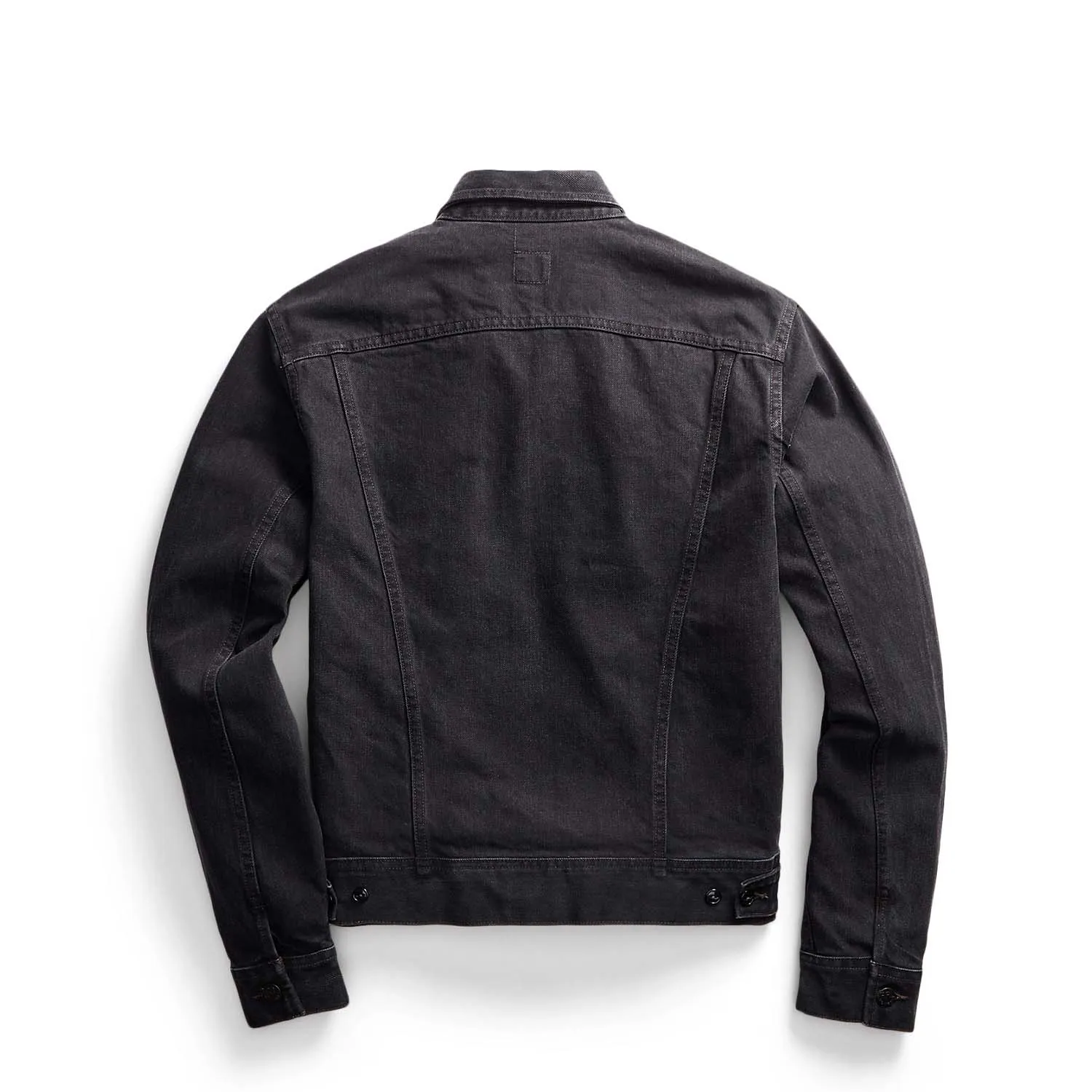 RRL Denim Trucker Jacket Worn in Black Wash