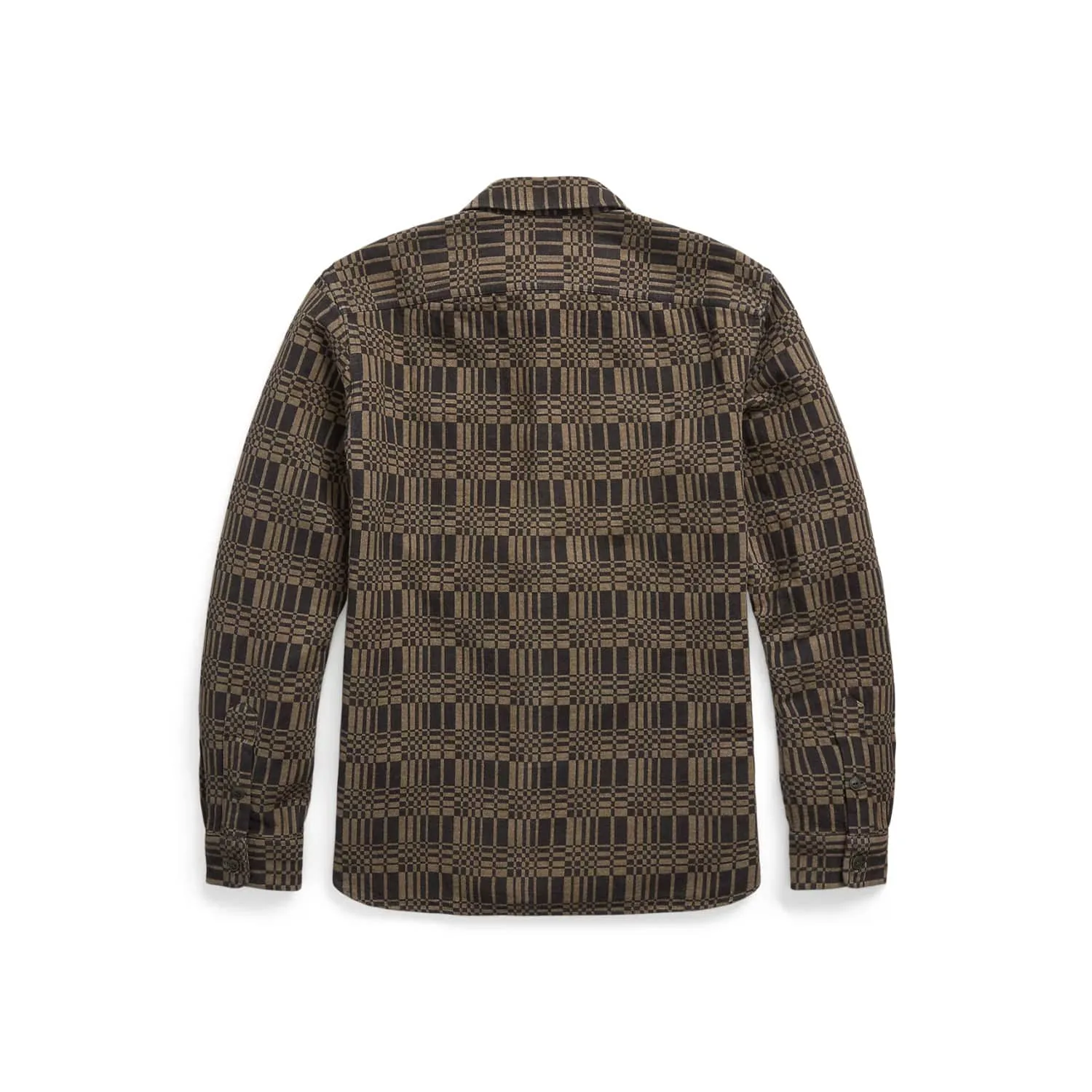 RRL Patterned Jacquard Workshirt Grey/ Multi FINAL SALE