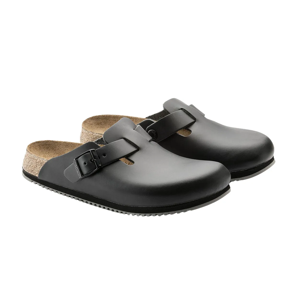 Sabot Unisex Birkenstock Boston Super Grip Nero