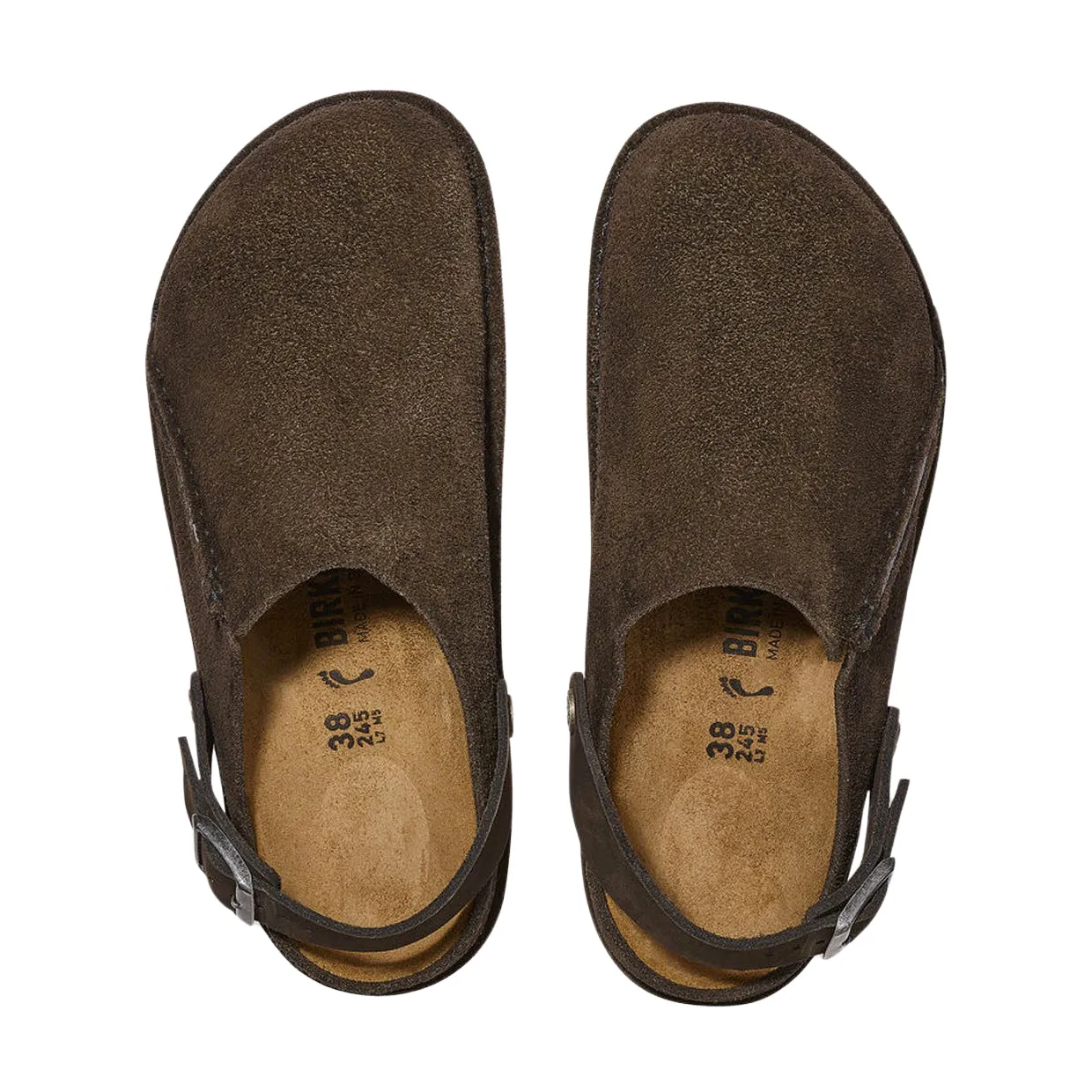 Sandali Unisex Birkenstock Lutry Premium Suede Marrone