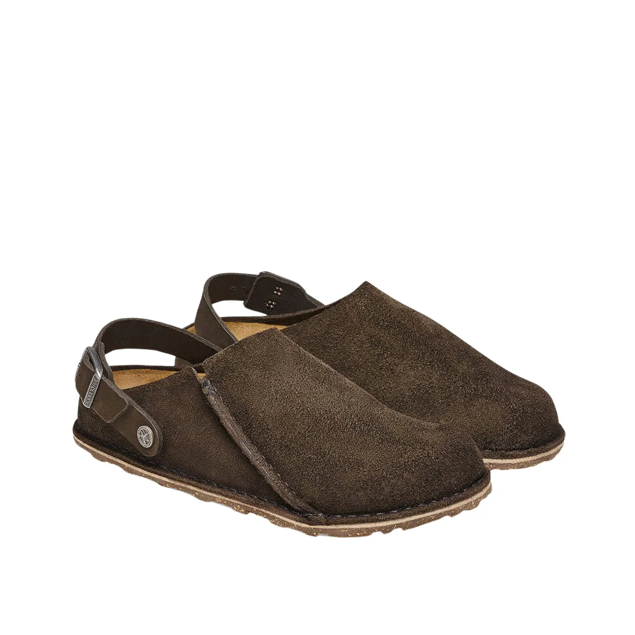 Sandali Unisex Birkenstock Lutry Premium Suede Marrone