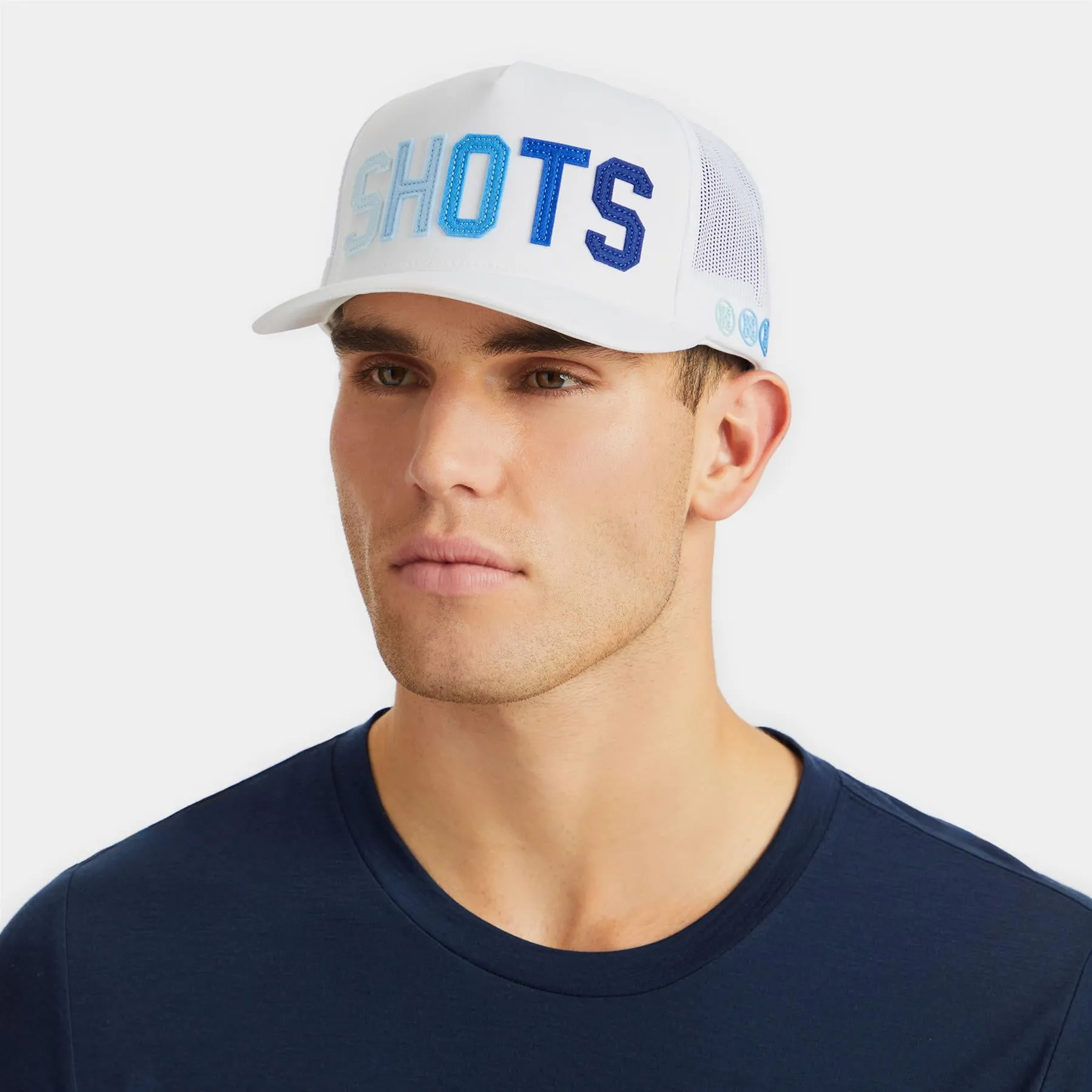 Shots Interlock Knit Trucker Hat Snow/Glory - SS24