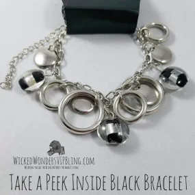 Take a Peek Inside Black Bracelet