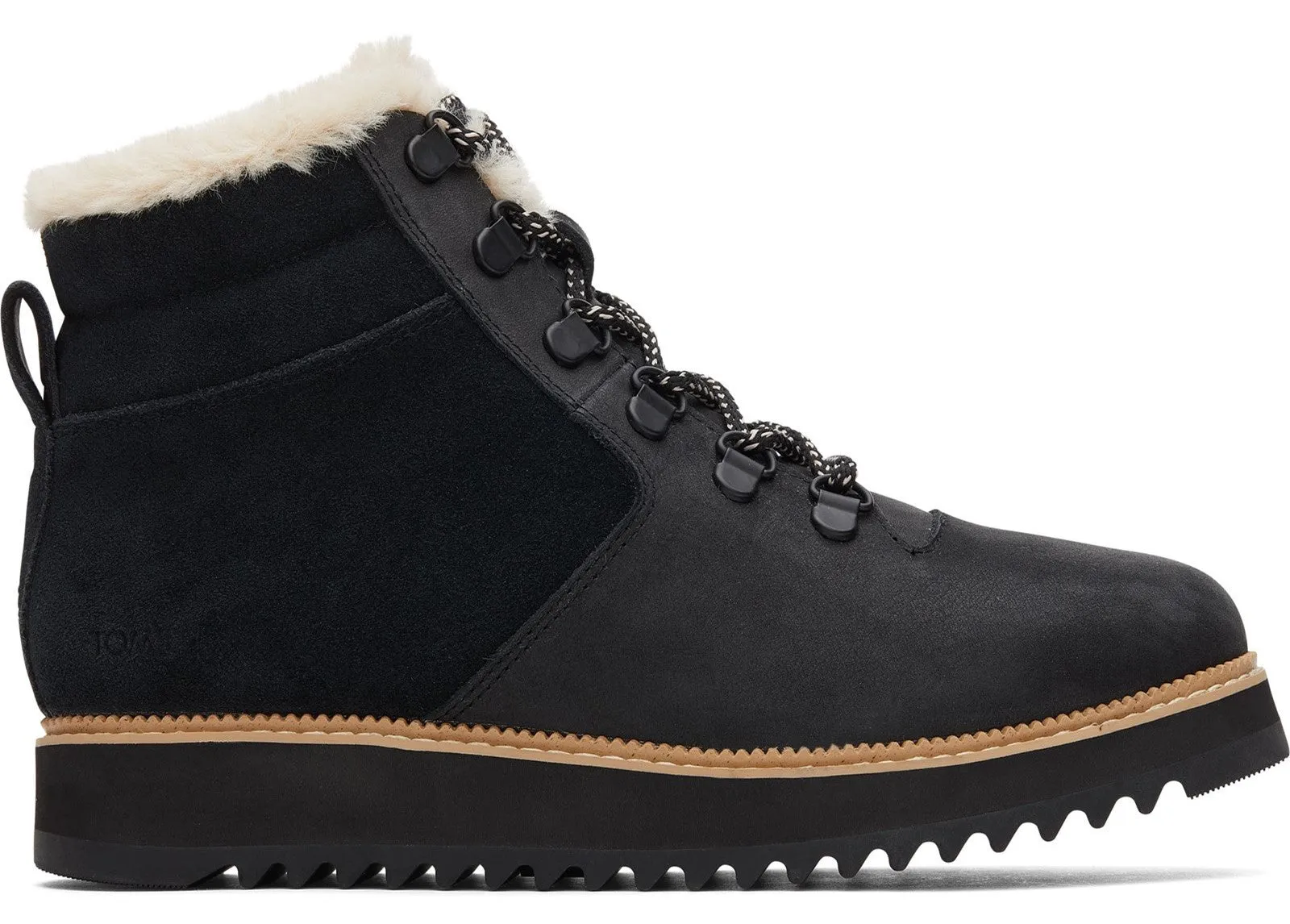 TOMS Mojave Womens Leather Lace Up Ankle Boot