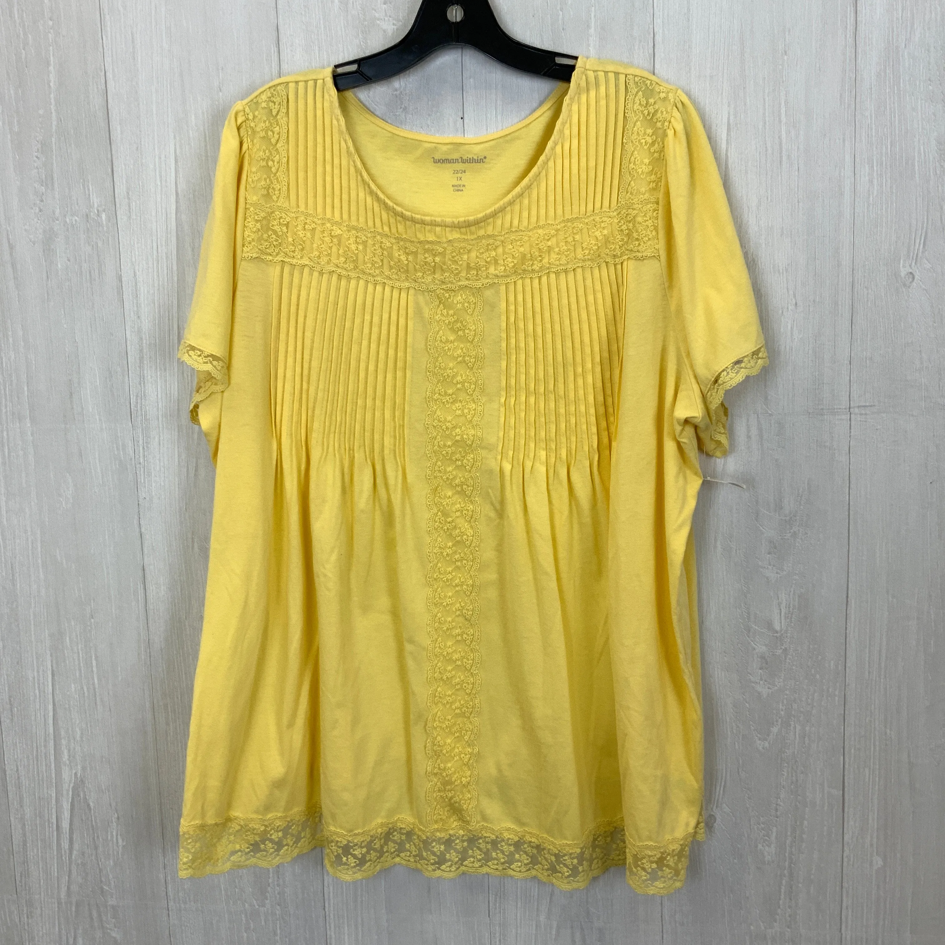 Top Short Sleeve By Woman Within  Size: 3x