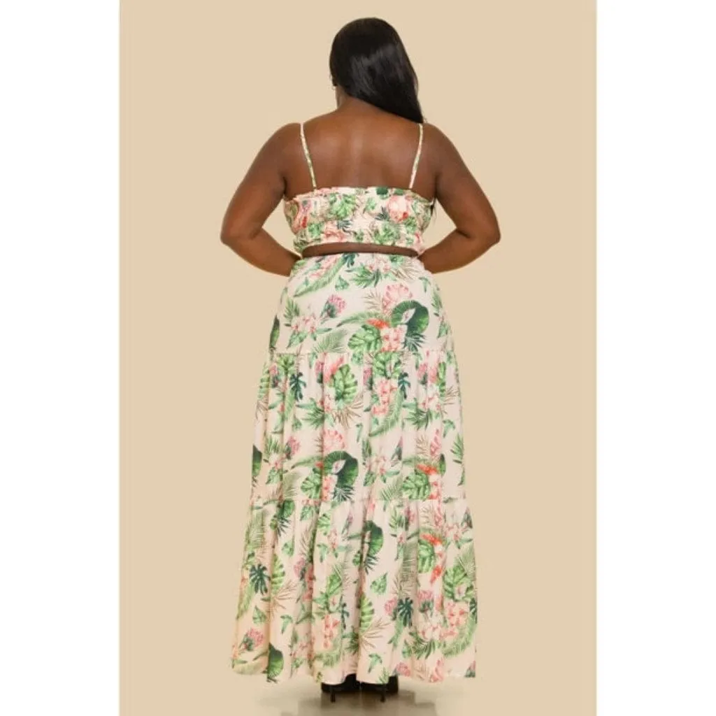 Tropics Maxi Dress Peach