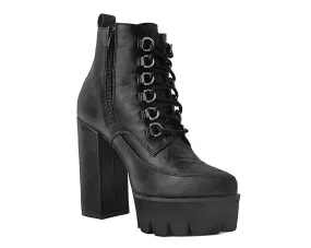 T.U.K BLACK 6 RING POINT BOOTIE PLATFORM HEEL