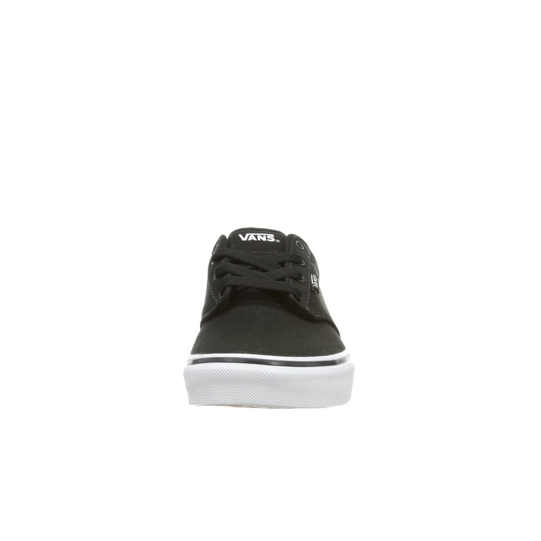 Vans Low Top Lace-Up Black Canvas Kids Plimsolls 14CFB3