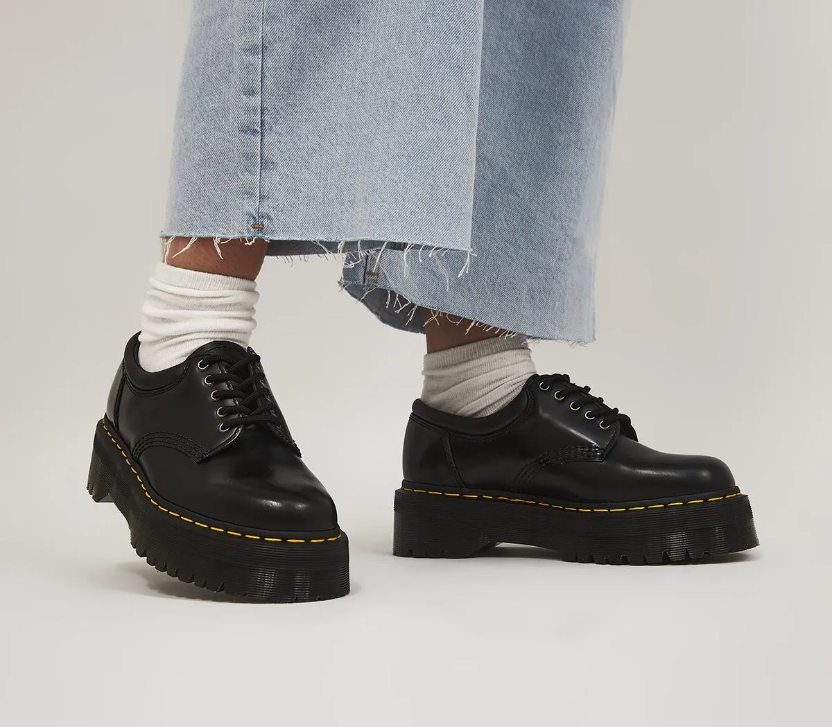 Womens Dr. Martens 8053 Quad Platform Shoes Black