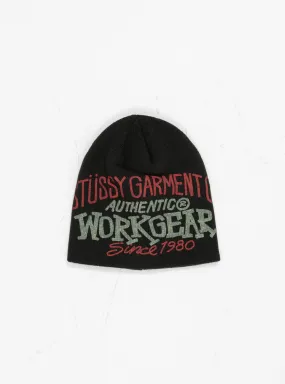 Workgear Print Beanie Black