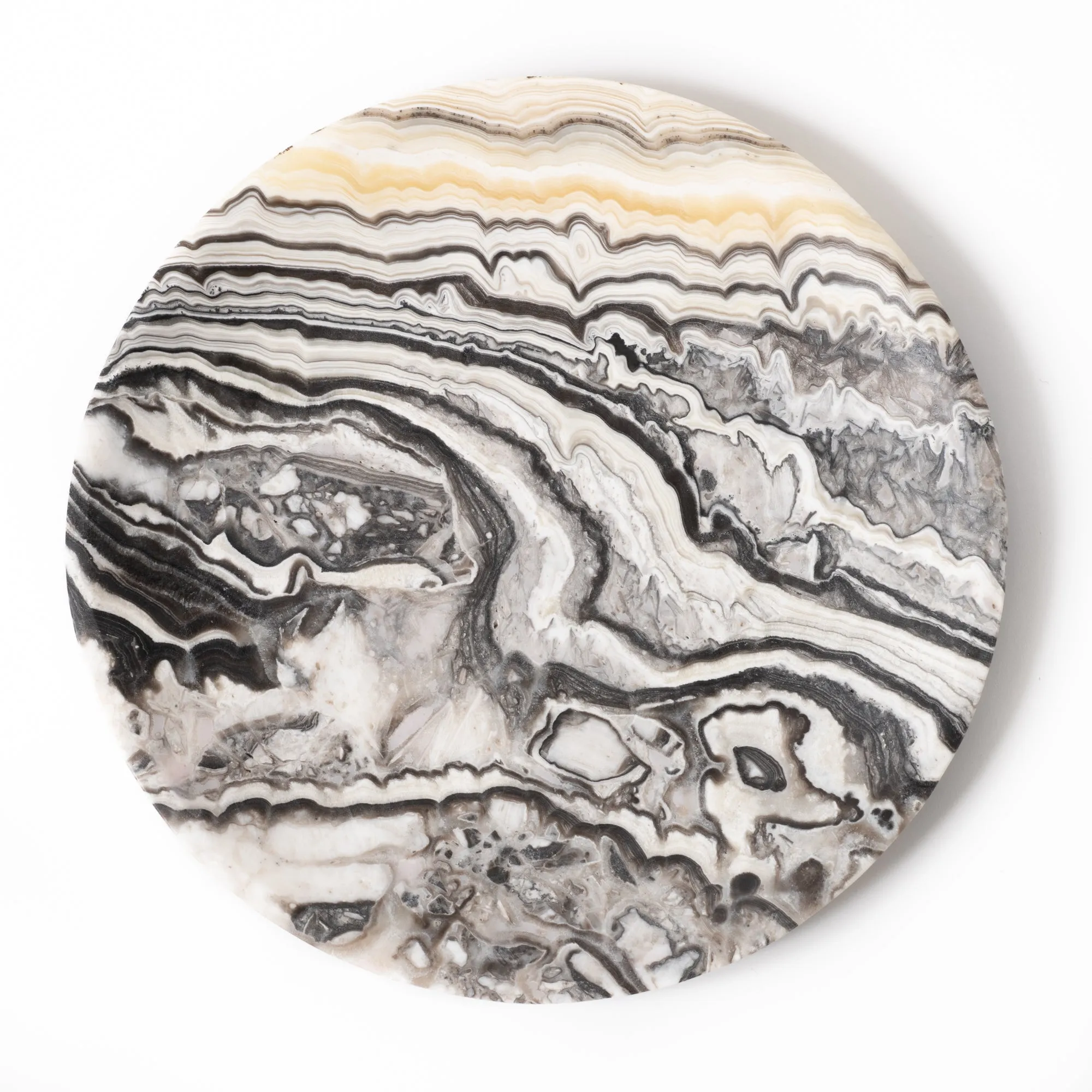 Zebra Onyx Plate 12''