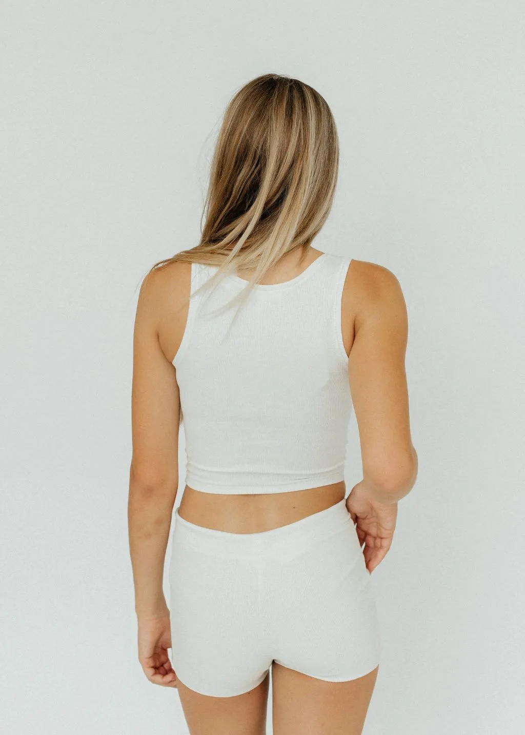 Éterne Square Neck Tank in Cream